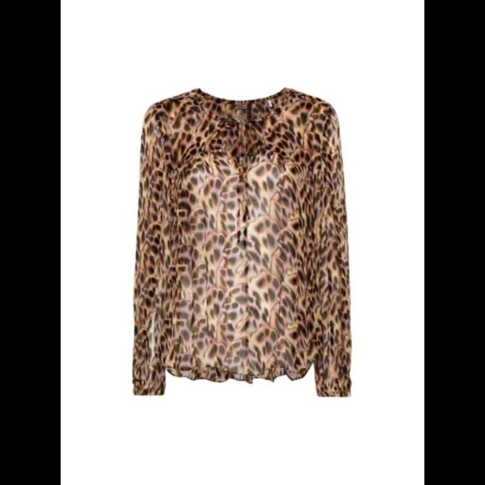 Wednesday Billie Piper Leopard Print Blouse 2025 - Image 2