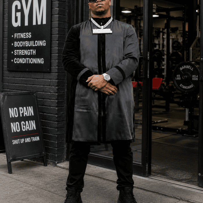 Abdul Carter NFL Draft Red Carpet Long Coat