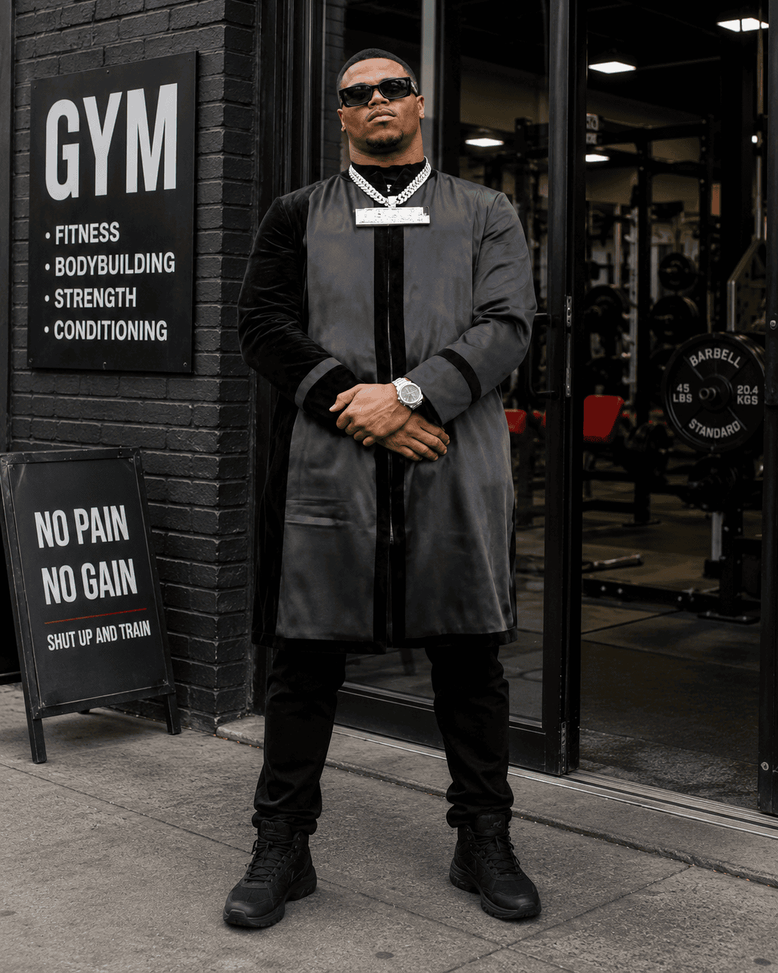 Abdul Carter NFL Draft Red Carpet Long Coat