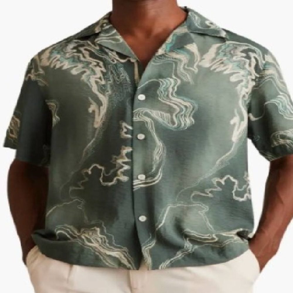 2025 Access Hollywood Scott Evans Green Marble Print Shirt: Style, Trend, and Where to Buy