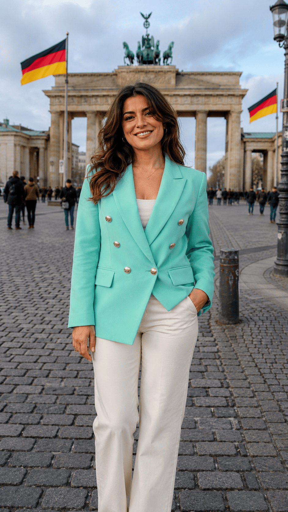 Access Hollywood Kit Hoover Mint Blazer