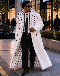 A$AP Rocky NYC 2025 White Trench Coat