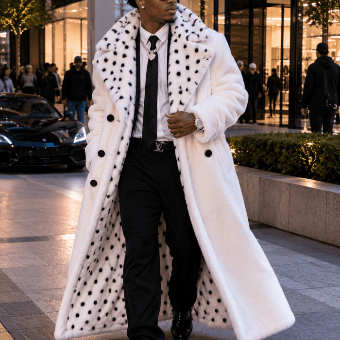 A$AP Rocky NYC 2025 White Trench Coat