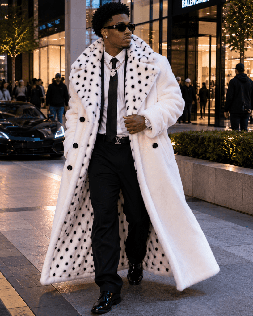 A$AP Rocky NYC 2025 White Trench Coat