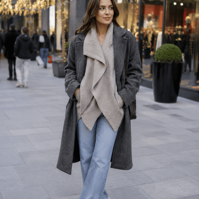 Jodie Comer 28 Years Later Grey Trench Coat