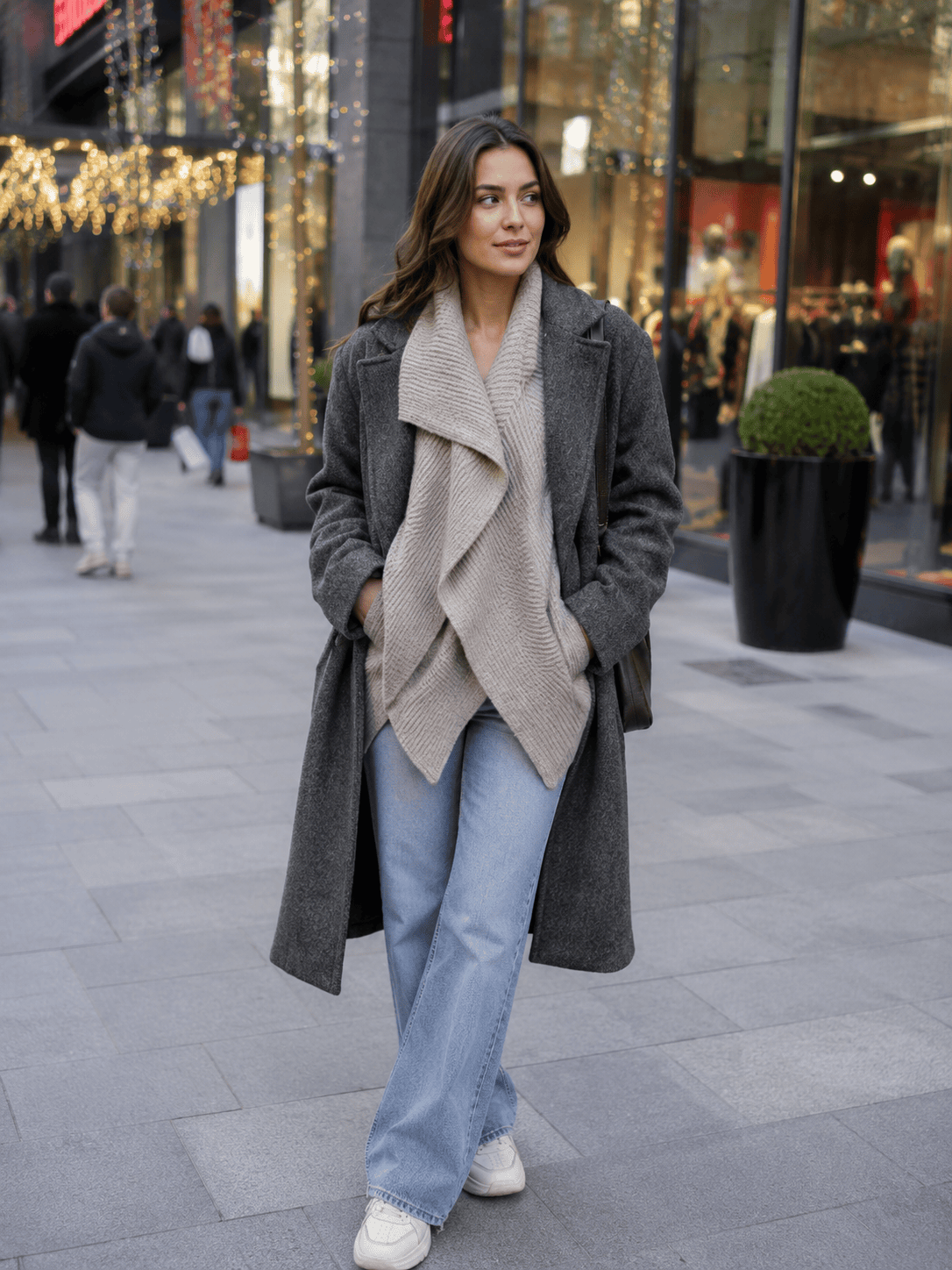 Jodie Comer 28 Years Later Grey Trench Coat