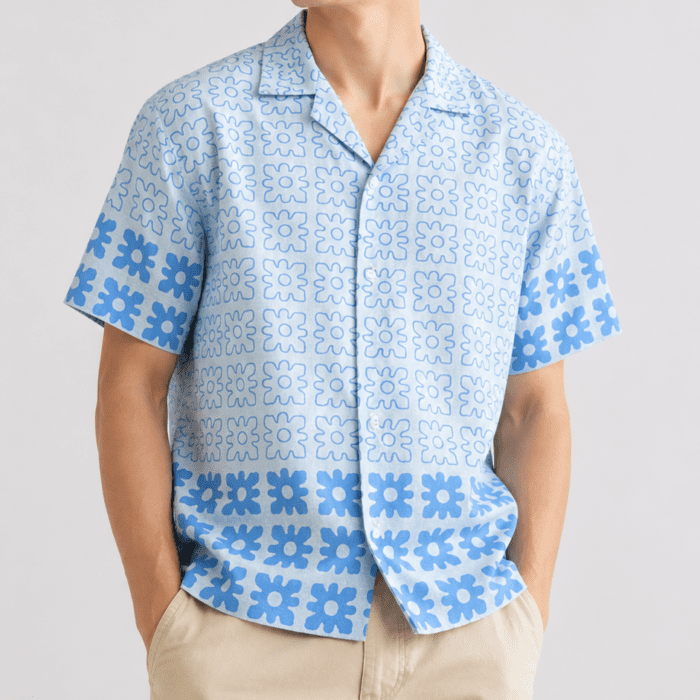 Advertisements 2025 Jake Shane Floral Print Camp Shirt