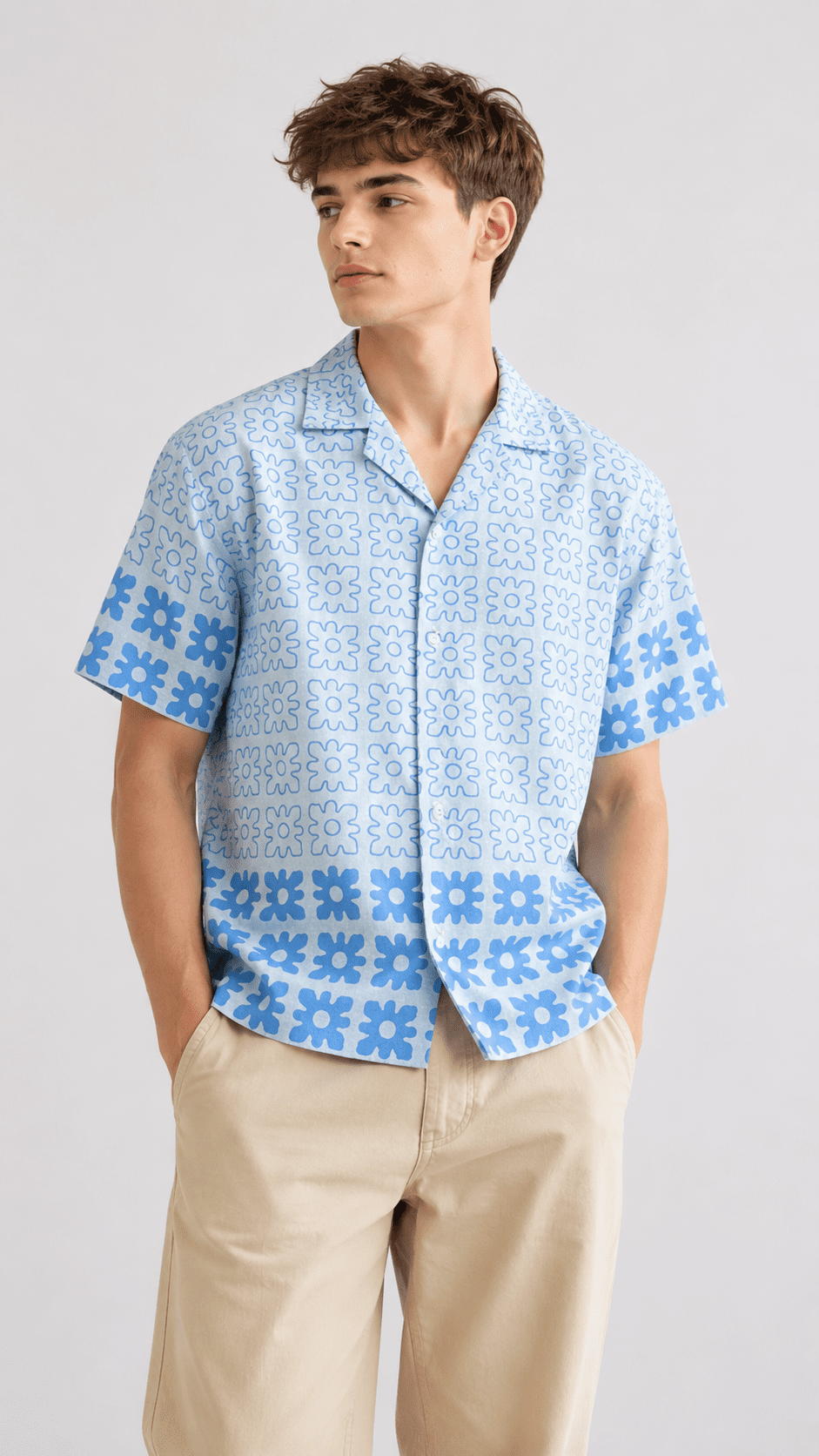 Advertisements 2025 Jake Shane Floral Print Camp Shirt
