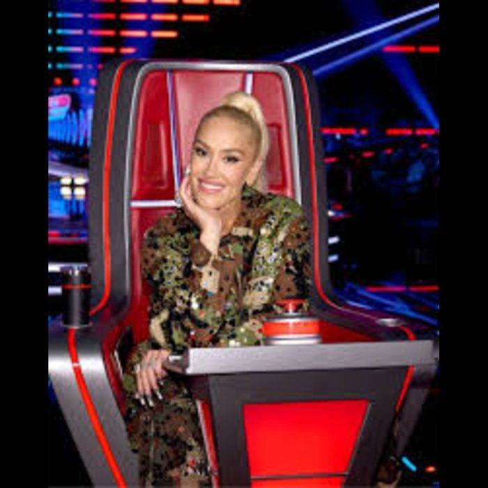 The Voice Gwen Stefani Embellished SO26 Camo Suit: Bold Fashion Meets Iconic Style - S