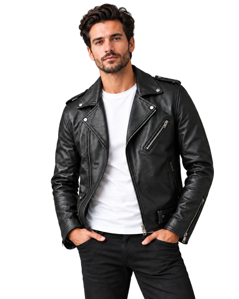 mens outfits leather jacket final