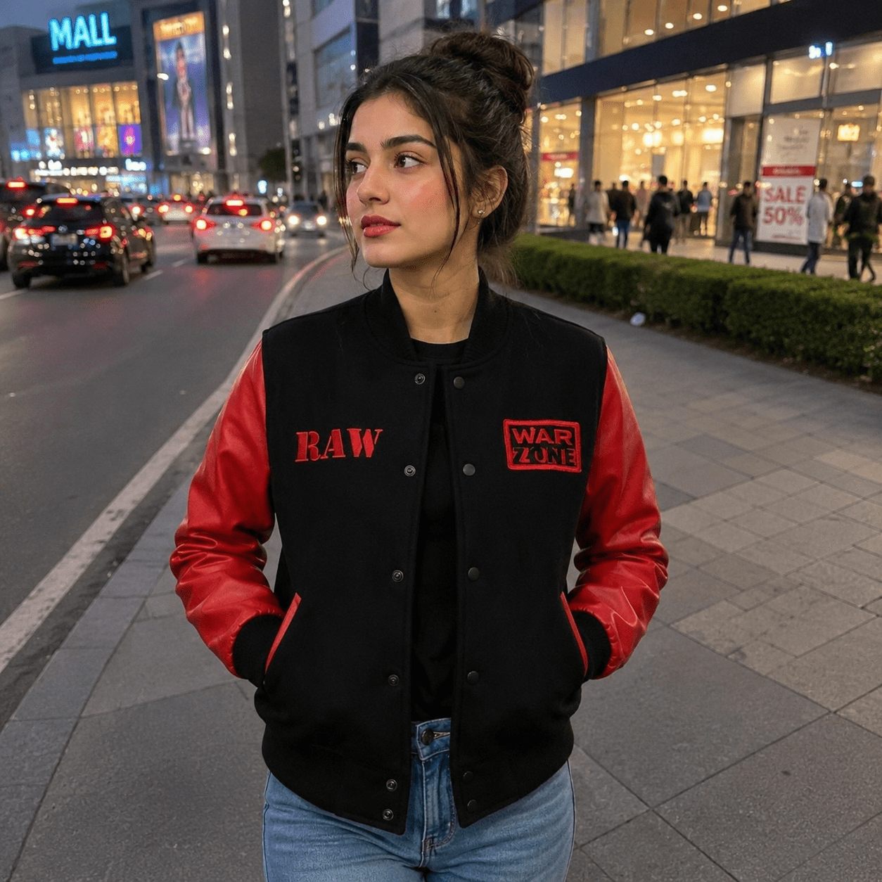 Raw Is War Letterman Jacket (WWE Inspired)