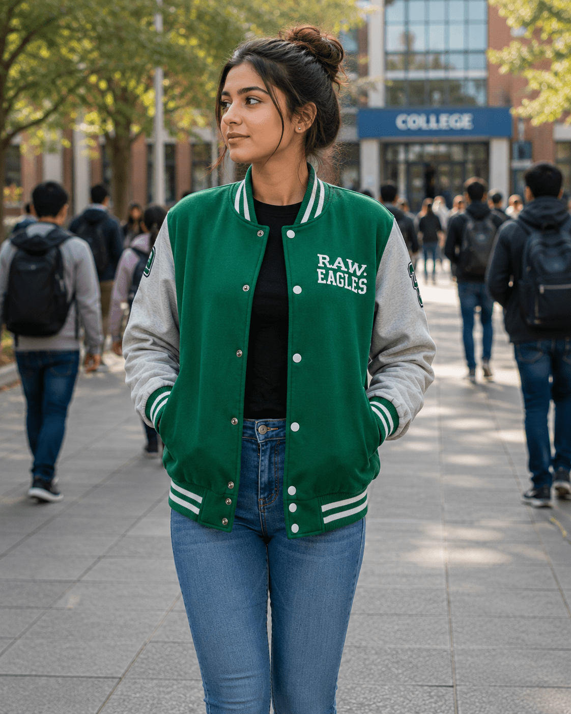 Princess Diana Philadelphia Eagles Varsity Jacket