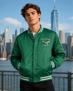 Bradley Cooper Philadelphia Eagles Green Varsity Jacket