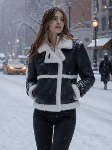 Arlo Shearling Leather Jacket: Premium Style Meets Cold
