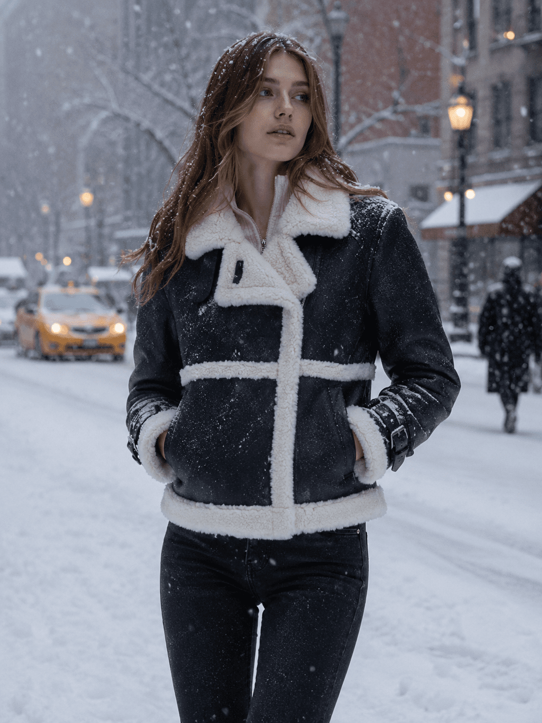 Arlo Shearling Leather Jacket: Premium Style Meets Cold