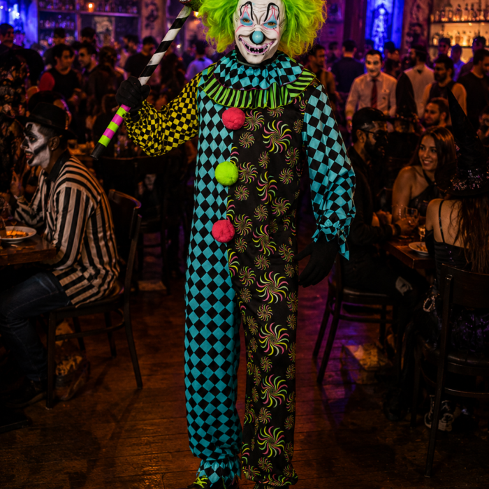 Adult Neon Clown Costume