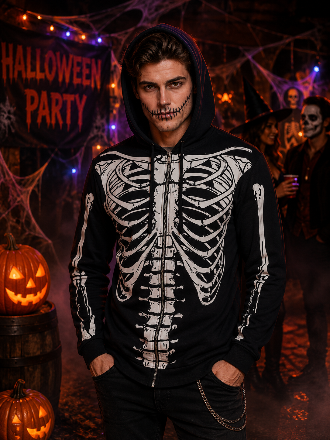 Adult Skeleton Hoodie