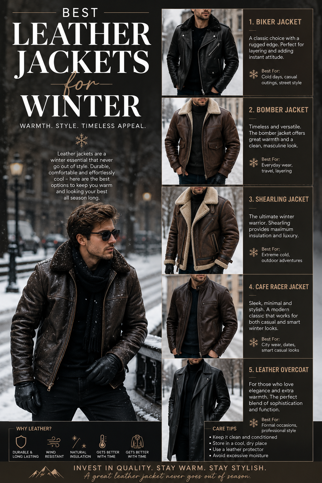 Best Leather Jackets for Winter