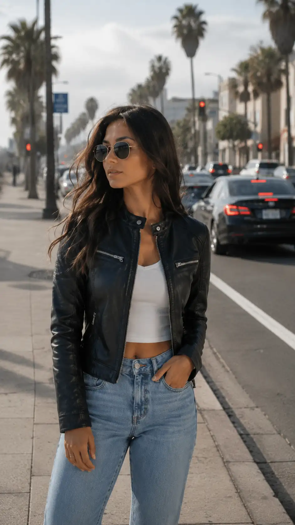 Black-Womens-Distressed-Black-Cafe-Racer-Jacket