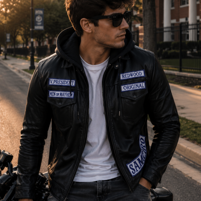 Charlie Hunnam SOA Classic Leather Jacket A Timeless Biker Icon