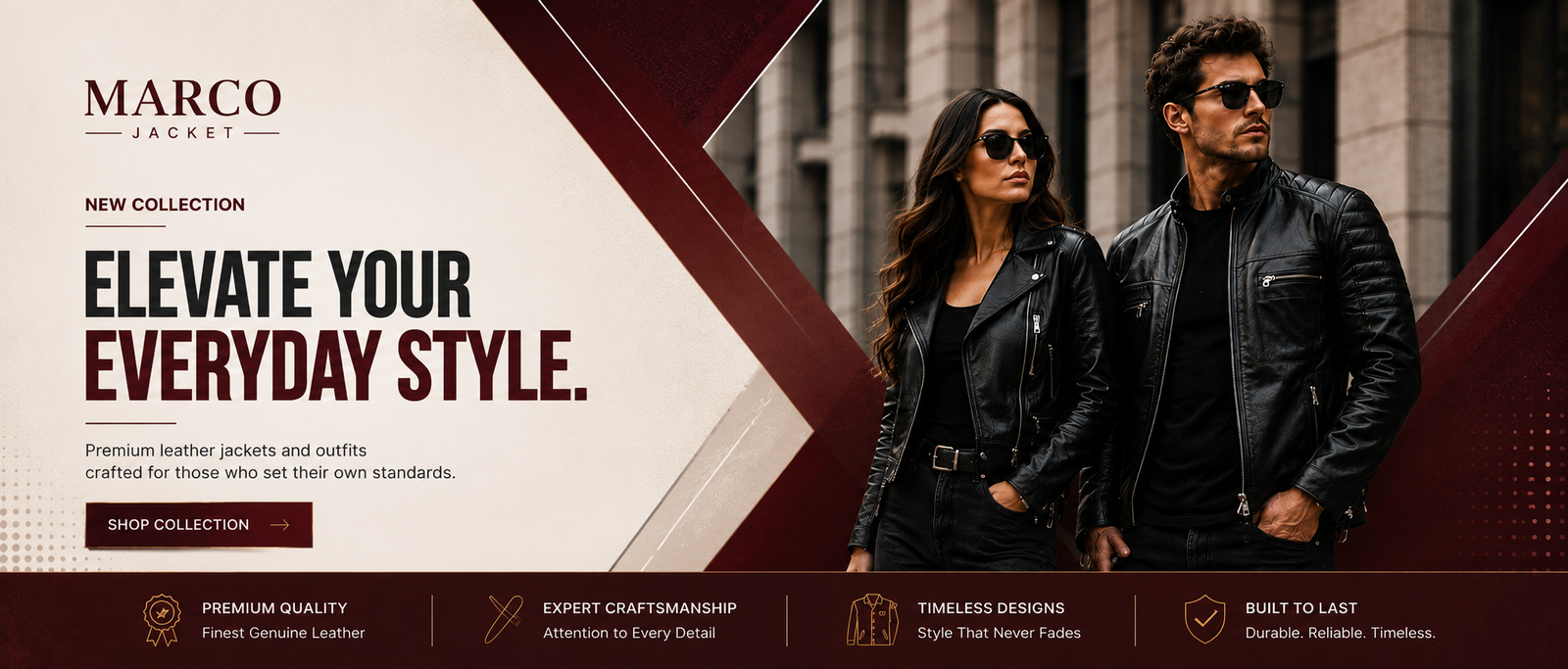 Marco Jacket Premium Leather Collection - Elevate Your Everyday Style