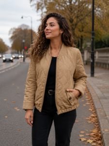 Quilted Jackets for Women Padded Warm Winter Coat