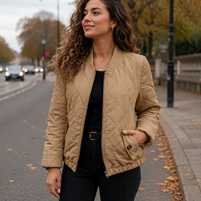 Quilted Jackets for Women Padded Warm Winter Coat
