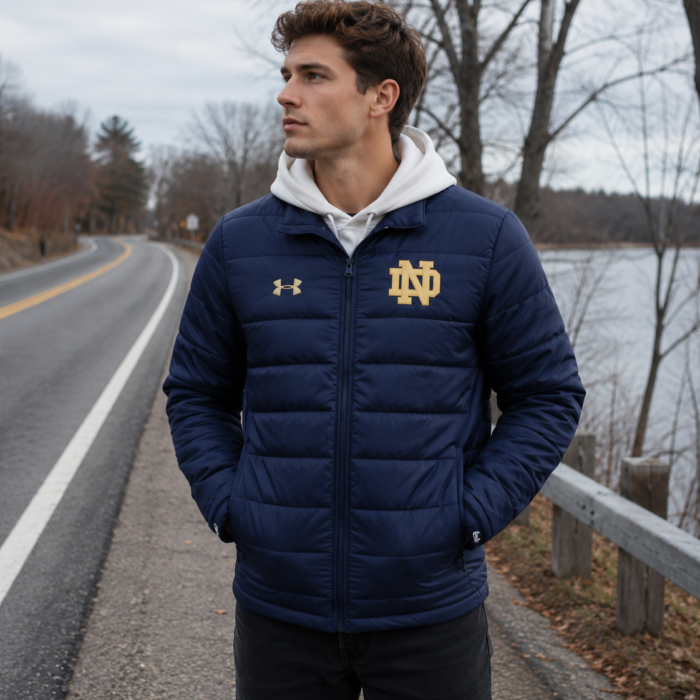 Marcus Freeman Notre Dame Puffer Jacket – Inspired Design