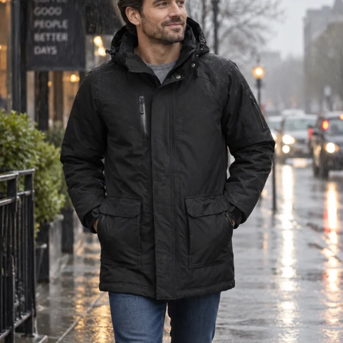 Men's Water-Resistant Parka Jacket