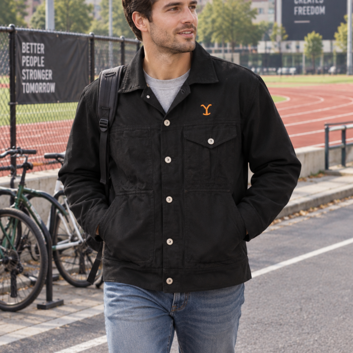 Rip Wheeler Yellowstone Black Cotton Trucker Jacket – Inspired Design
