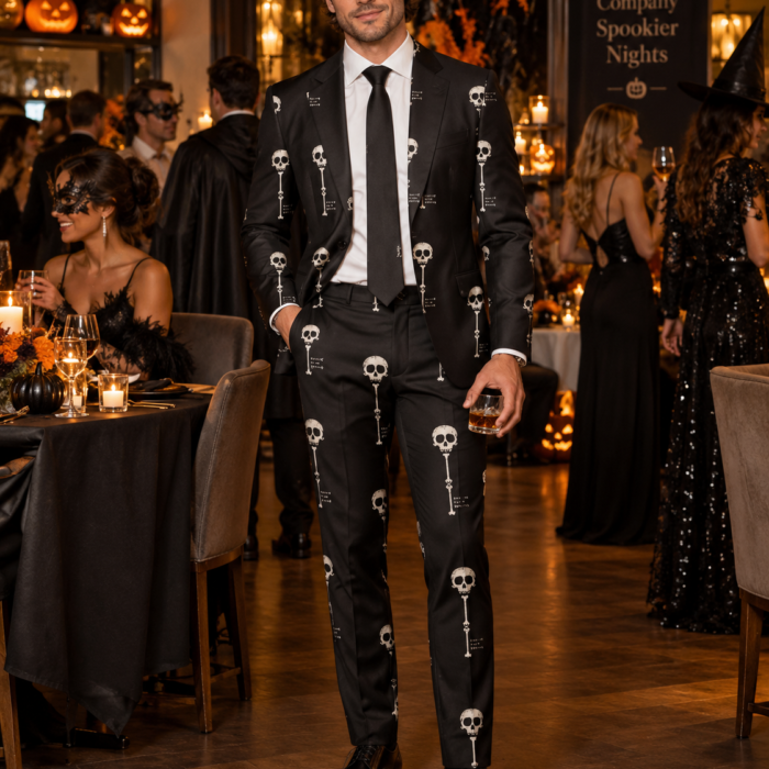 Skull Key Printed Suit