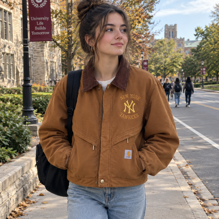 Vintage Carhartt x New York Yankees Crop Jacket – Inspired Design