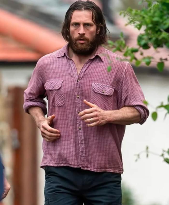 Aaron Taylor-Johnson 28 Years Later 2025 Pink Shirt